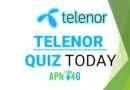 Telenor Quiz Answer Today